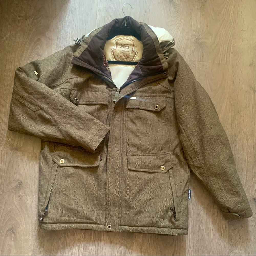 Ripzone Snowboarding Jacket Winter Women’s Sz Large X5 Primaloft Brown